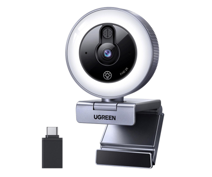 Kamera internetowa UGREEN Kamera internetowa CM910 2K 30FPS USB LED mikrofon